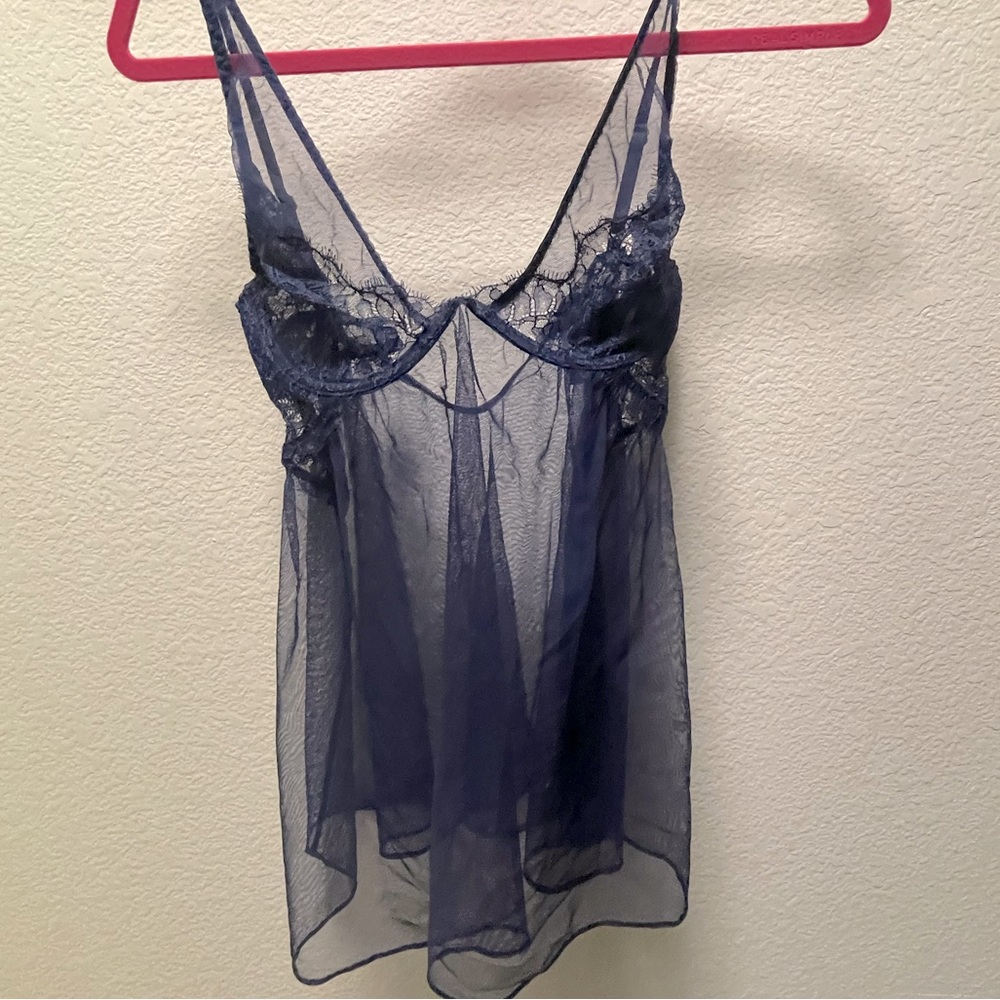 Dark blue lingerie
